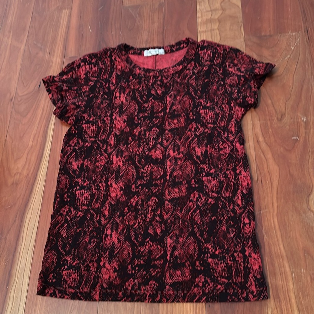 Rag & bone snake print cotton tee
